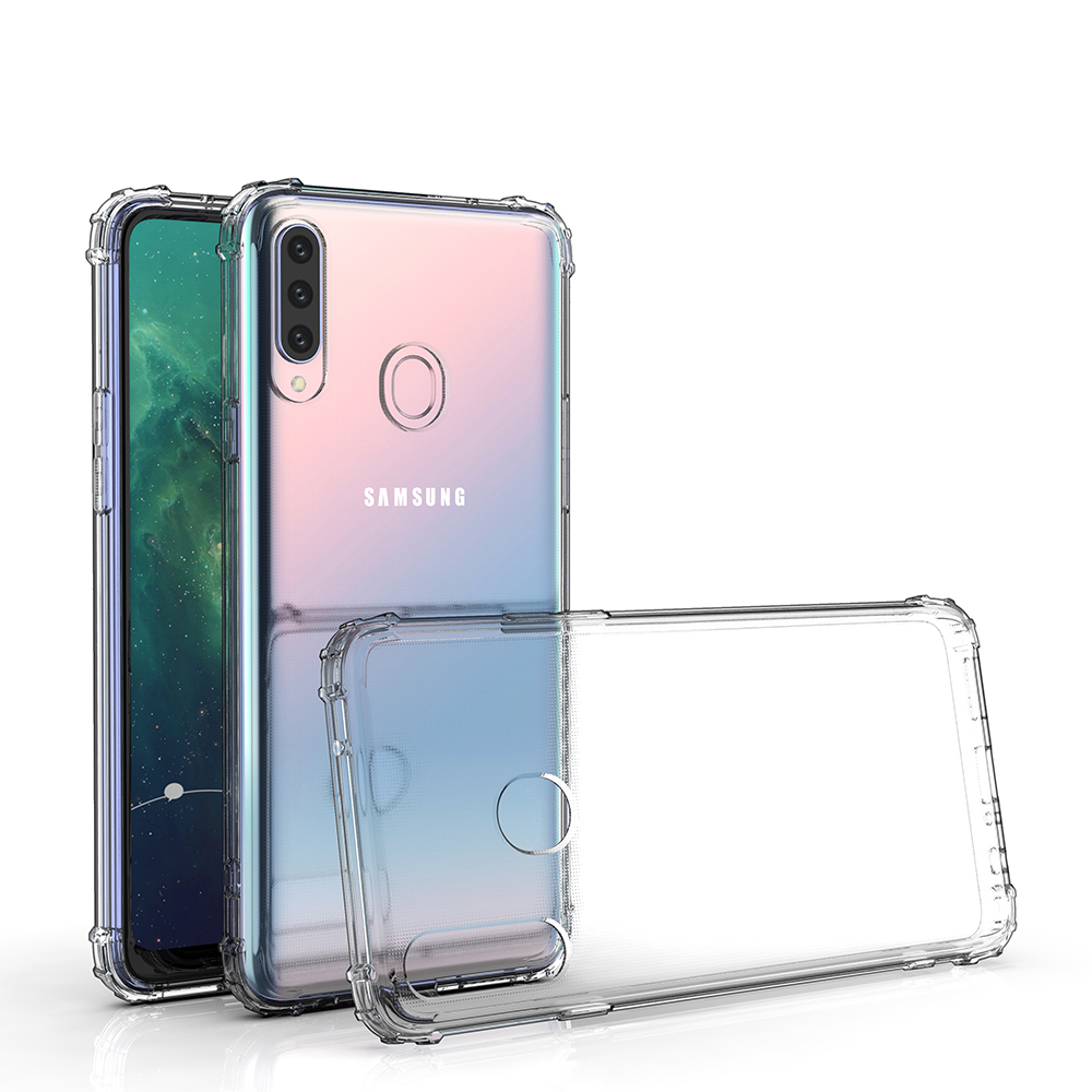 Transparent TPU case reinforced corners Samsung