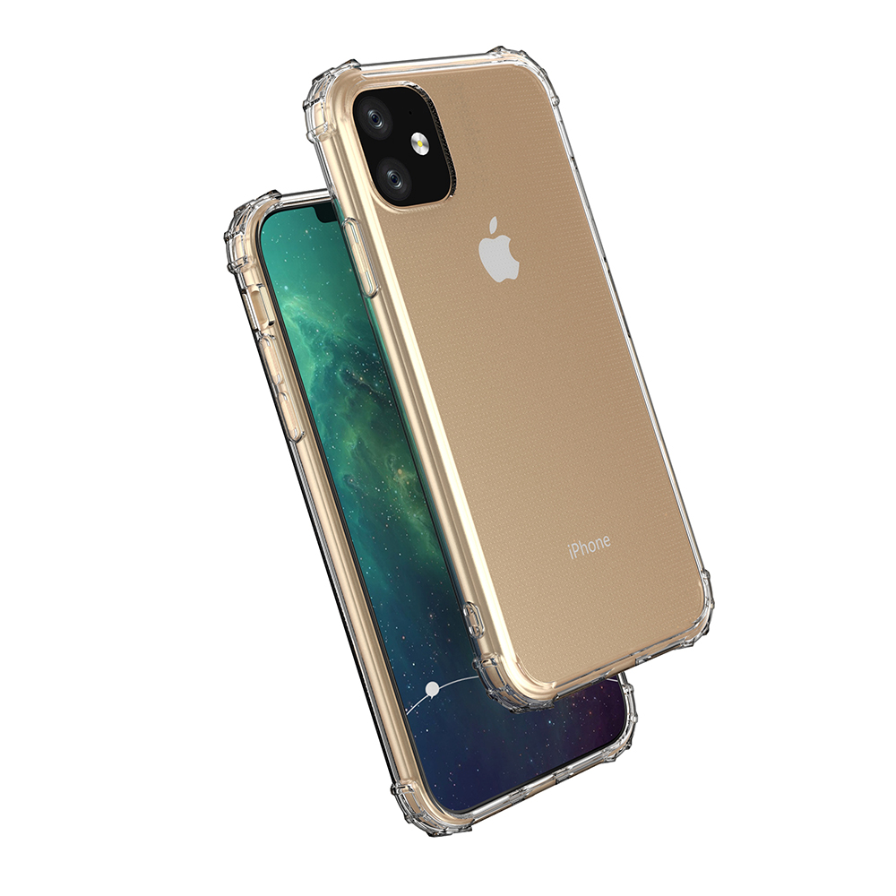 Coque TPU Transparente Noir avec coins renforcés iPhone