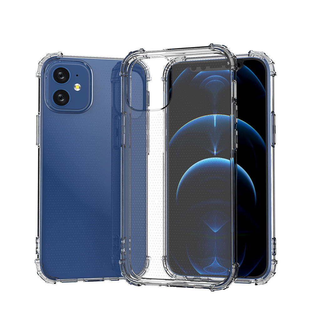 Coque TPU Transparente Noir avec coins renforcés iPhone