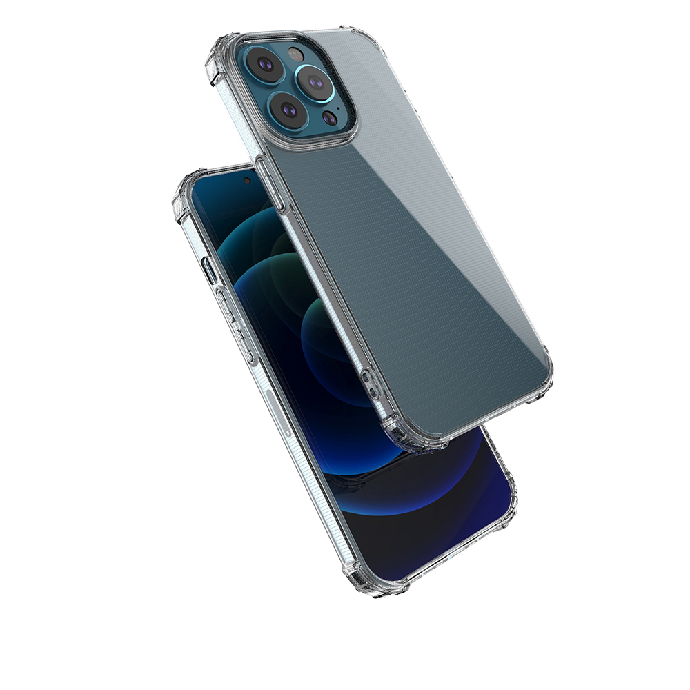 Coque TPU Transparente Noir avec coins renforcés iPhone