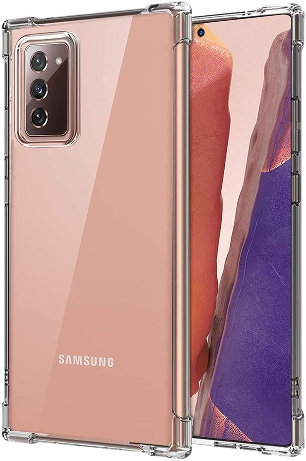 Transparent TPU case reinforced corners Samsung