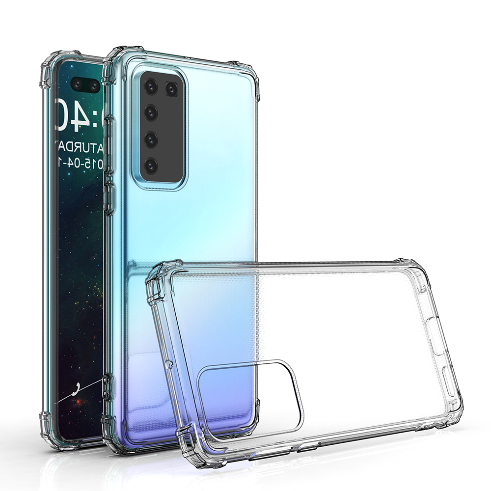 Transparent TPU case reinforced corners Huawei