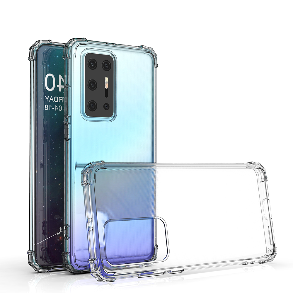 Transparent TPU case reinforced corners Huawei