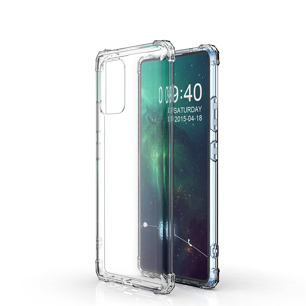 Transparent TPU case reinforced corners Samsung