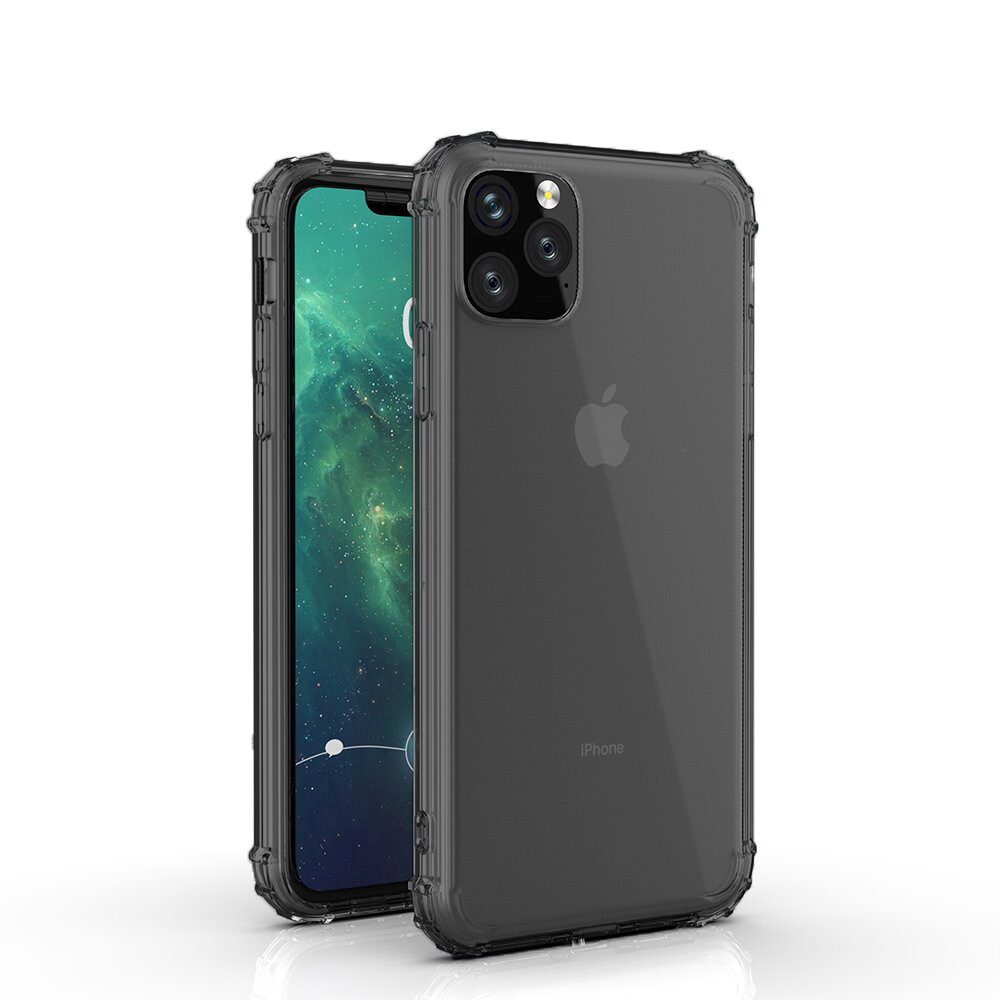 Coque TPU Transparente Noir avec coins renforcés iPhone