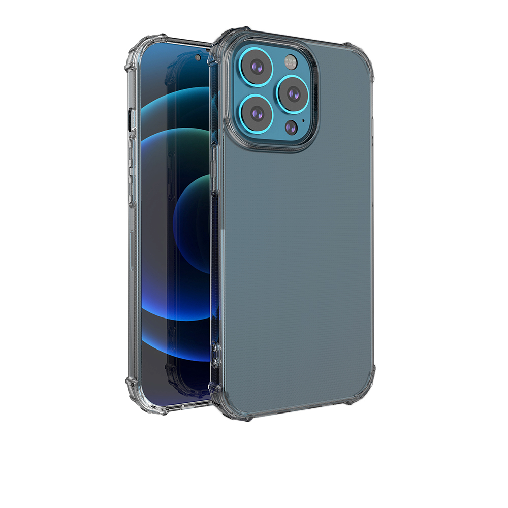 Coque TPU Transparente Noir avec coins renforcés iPhone