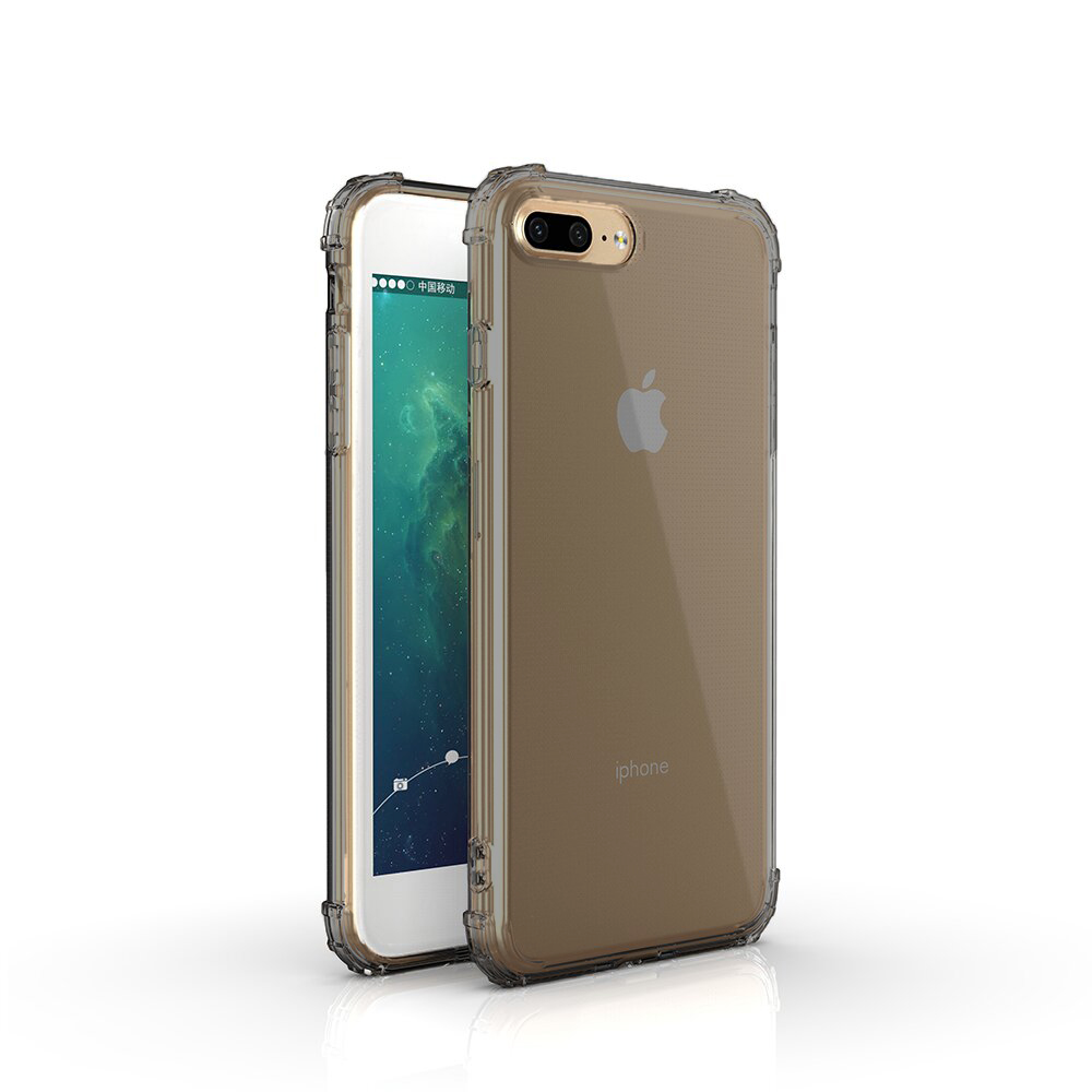 Coque TPU Transparente Noir avec coins renforcés iPhone