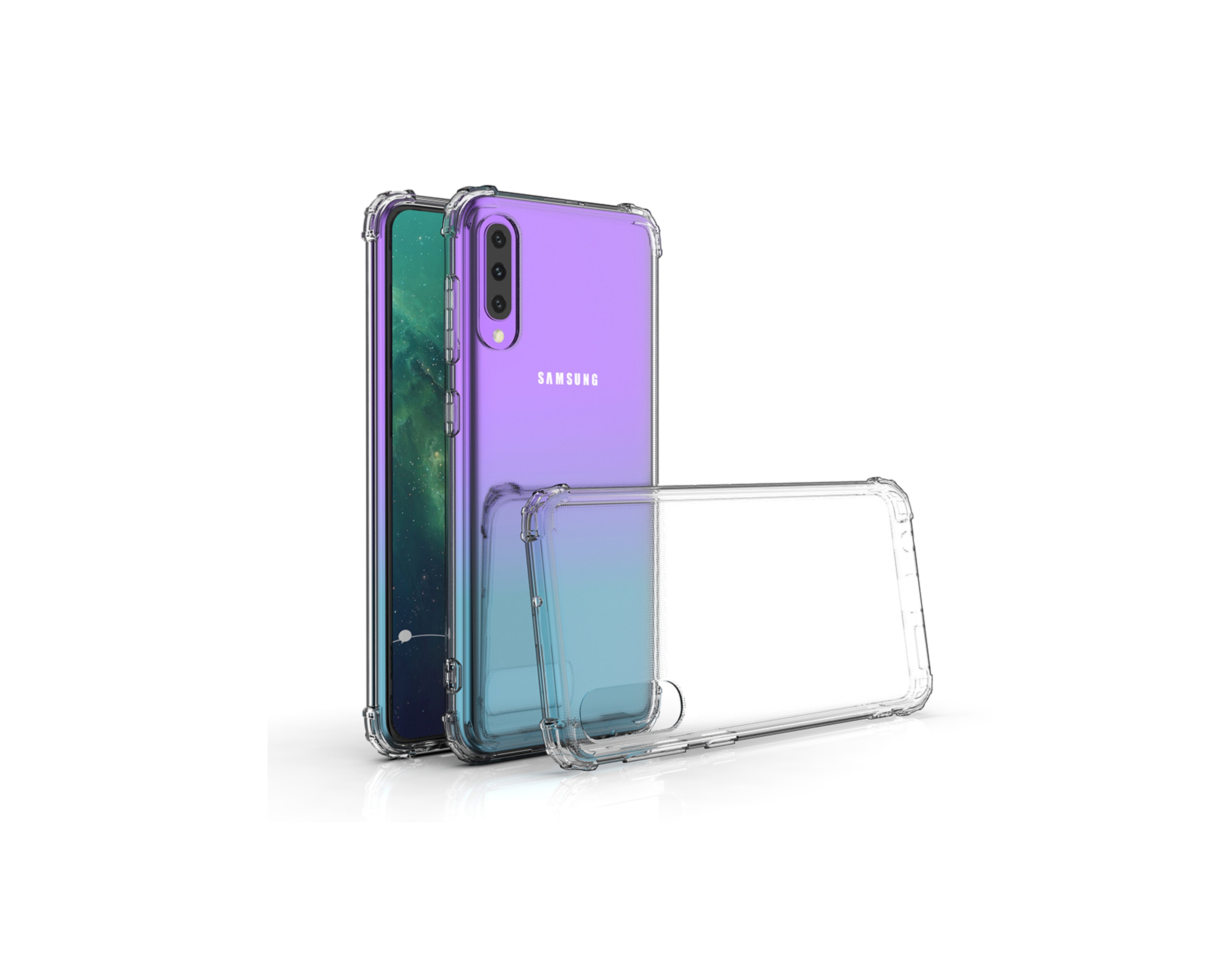 Coque TPU transparente coins renforcés Samsung