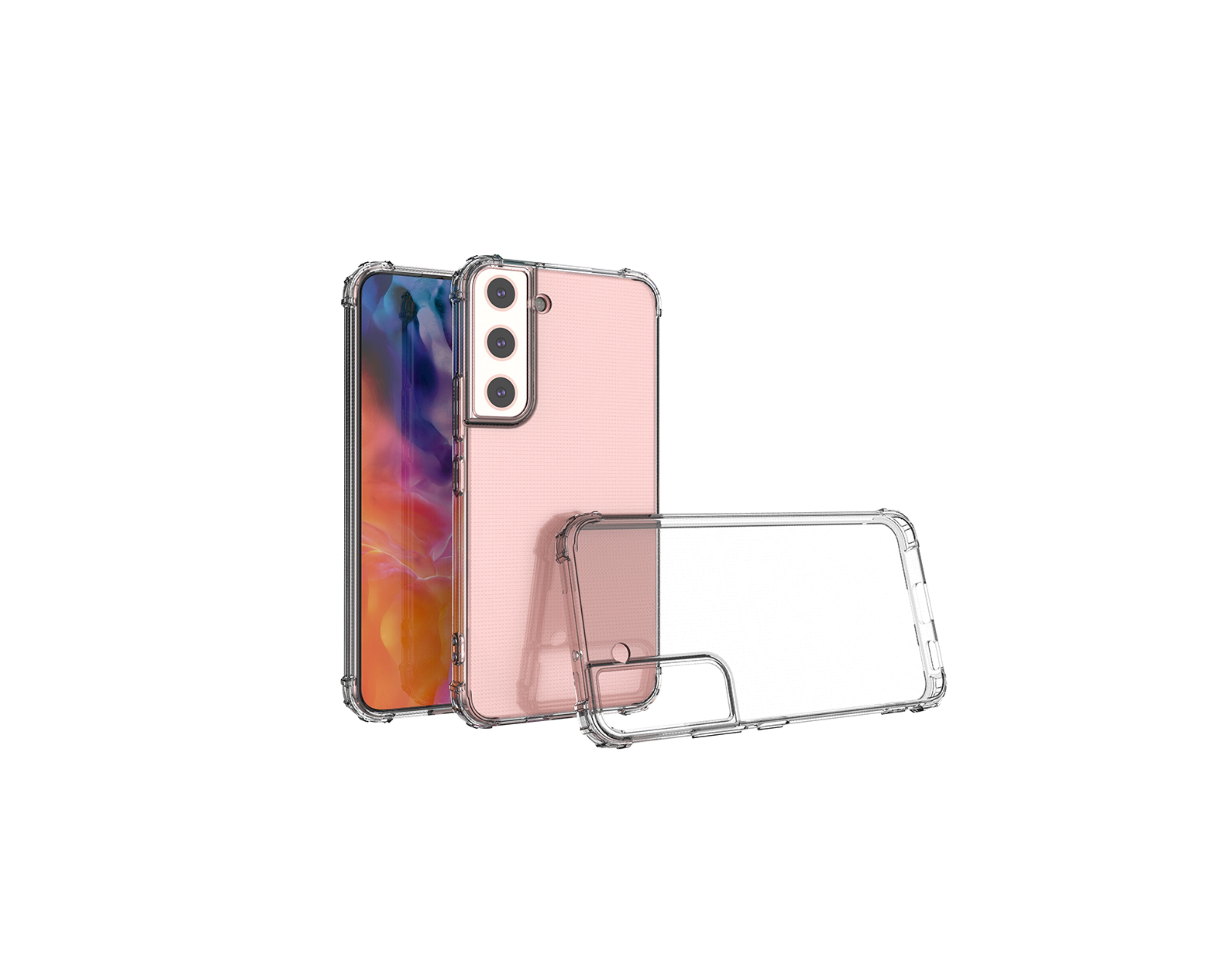 Transparent TPU case reinforced corners Samsung