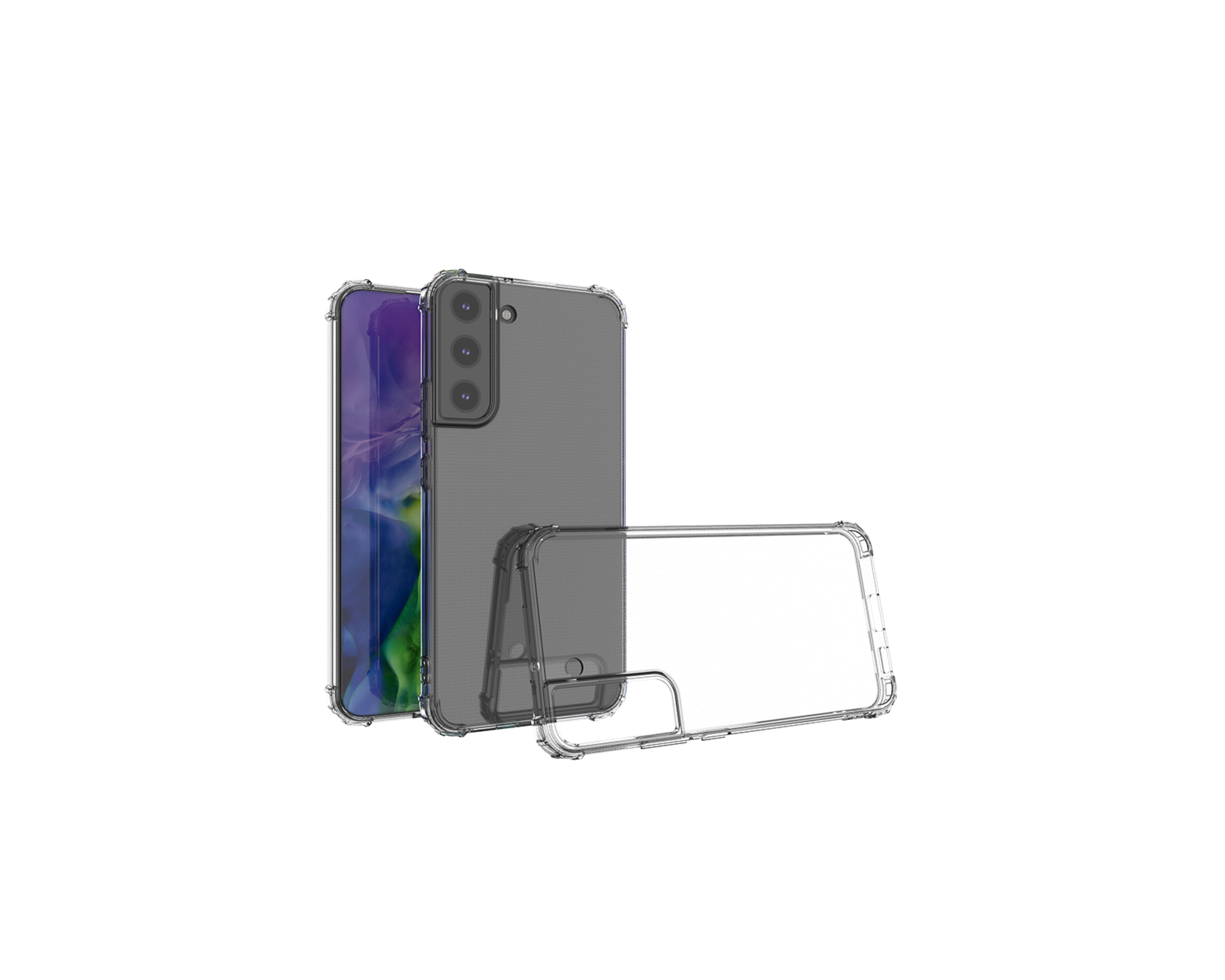 Transparent TPU case reinforced corners Samsung