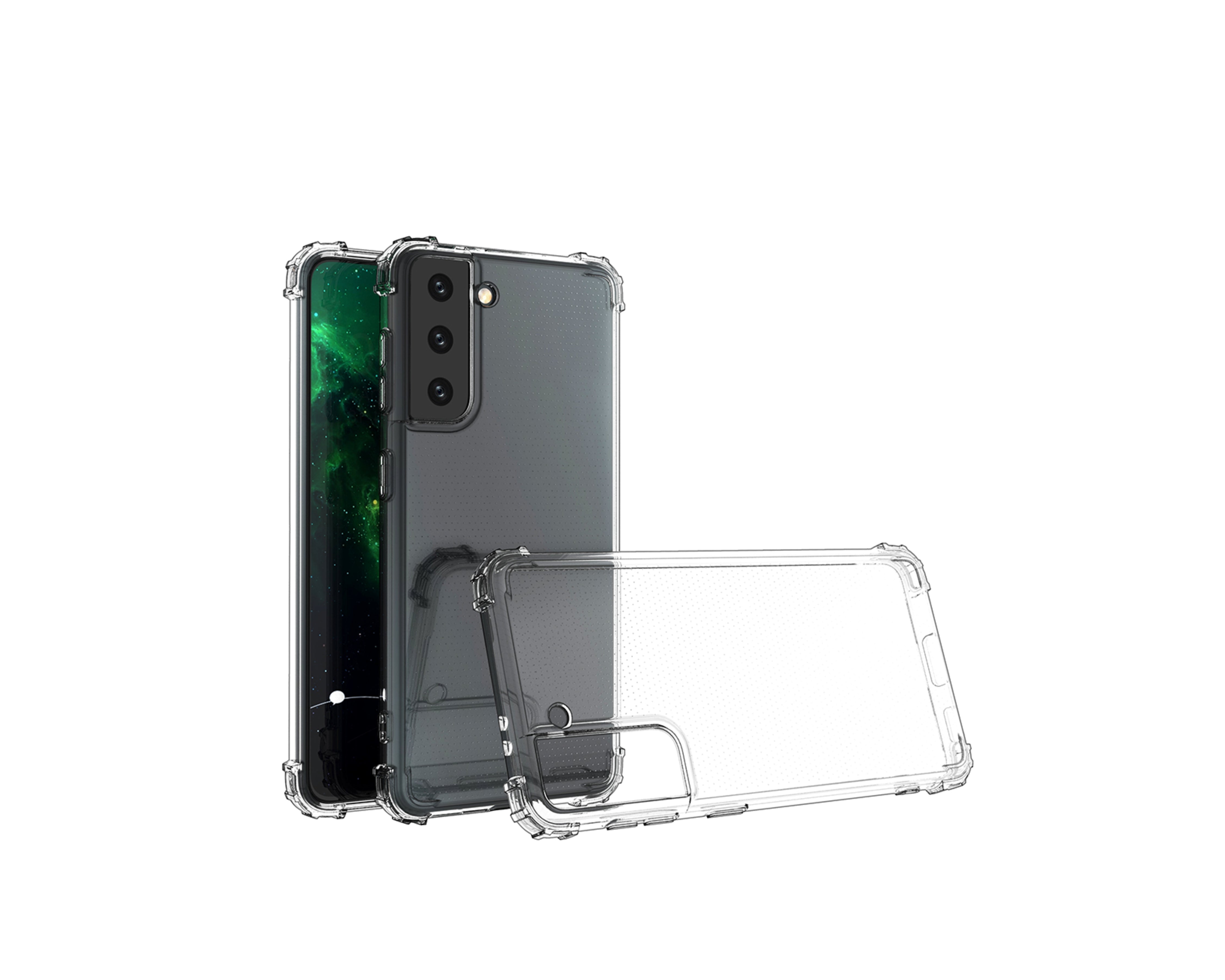 Transparent TPU case reinforced corners Samsung